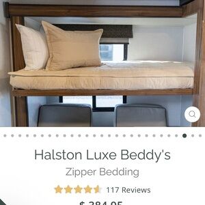 Beddys Halston Luxe Zipper Bedding - Cream